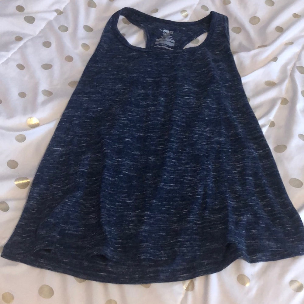 Blue athletic tank